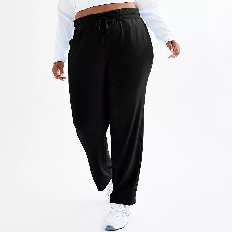 Plus Size Tek Gear® Straight Leg French Terry Pants, Women's, Size: 4XL, Blue Crayon Product Image