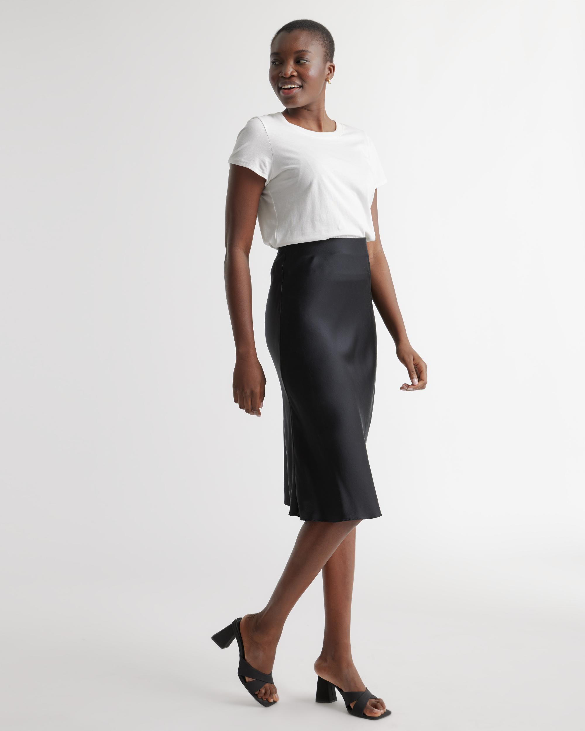 Quince | Women's 100% Washable Silk Skirt Product Image