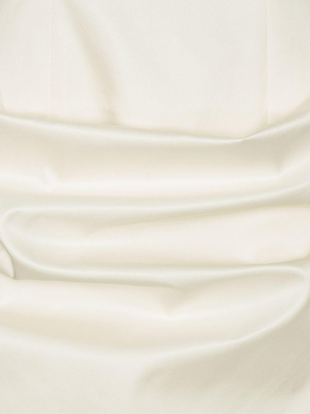 sweetheart-neck draped minidress Product Image