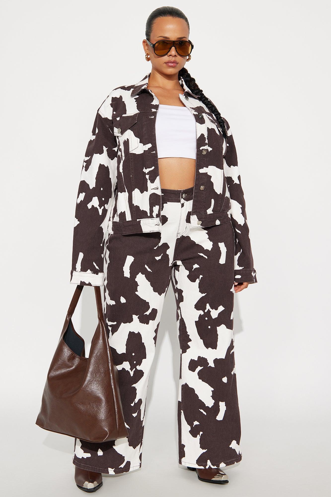 Montana Denim Jacket - Brown/combo Female Product Image