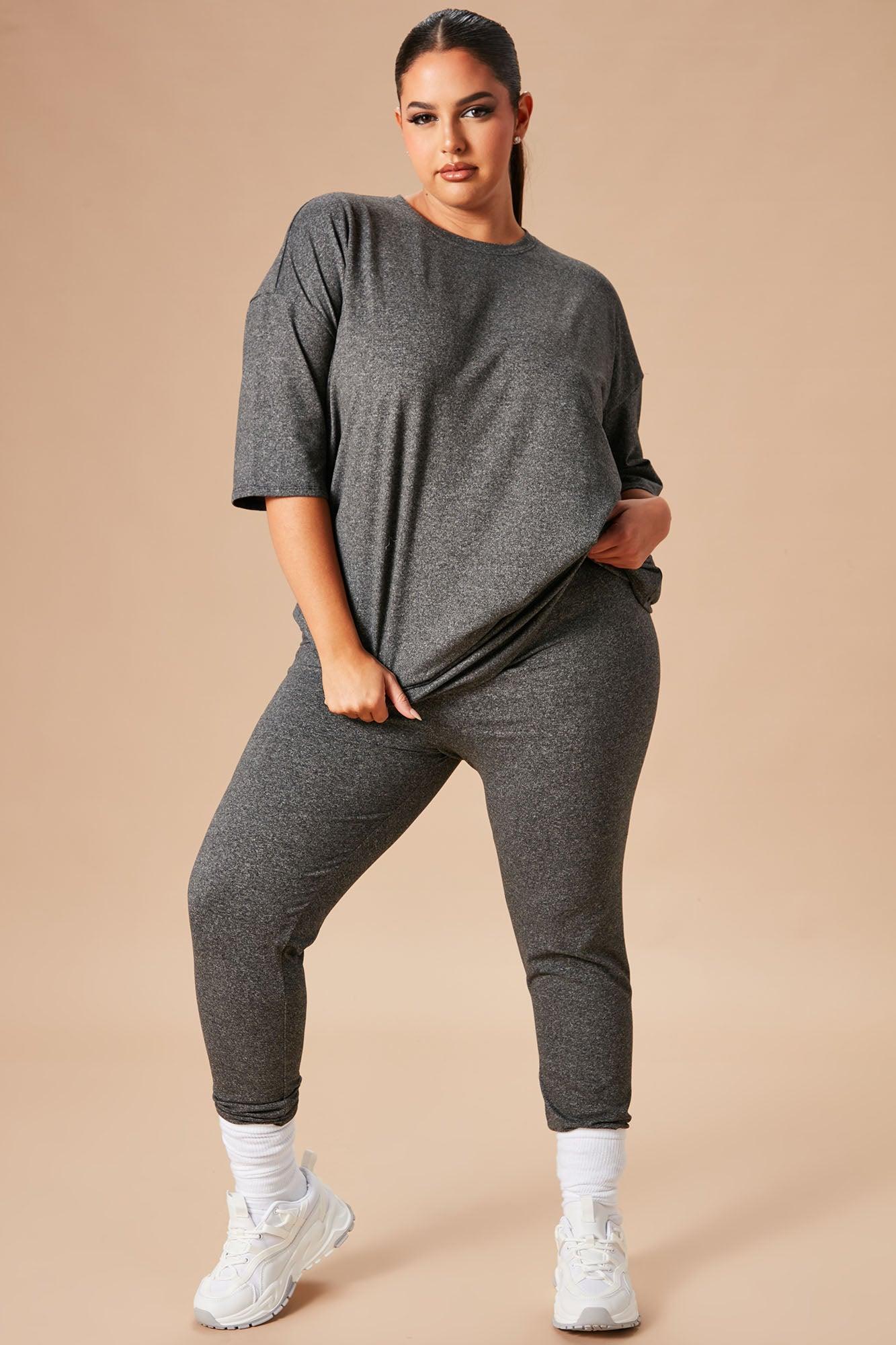 Weekend Vibes Legging Set - Charcoal Product Image