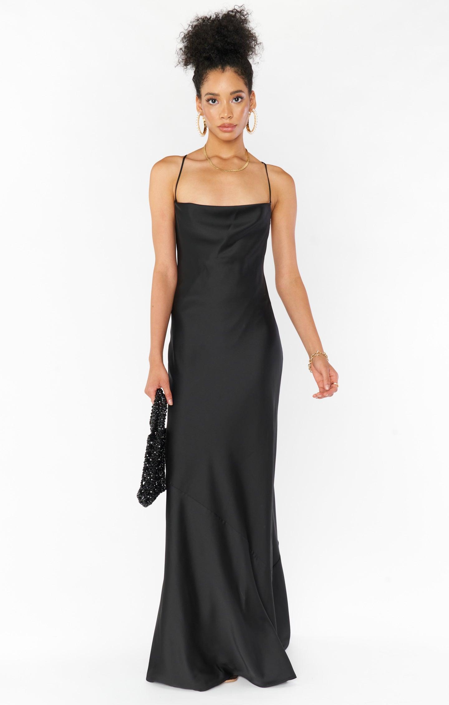 Tuscany Maxi Slip Dress ~ Champagne Luxe Satin Product Image