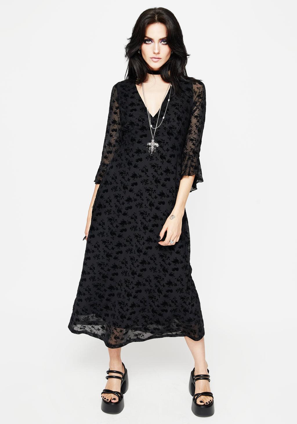 Conduit Floral Mesh Layered Midaxi Dress Product Image