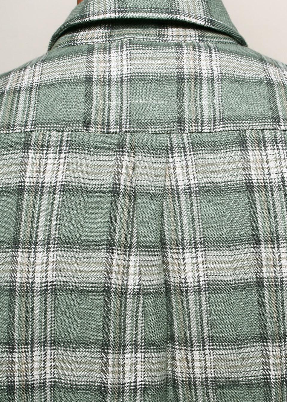Oxford Shirt // Sage Herringbone Plaid Product Image