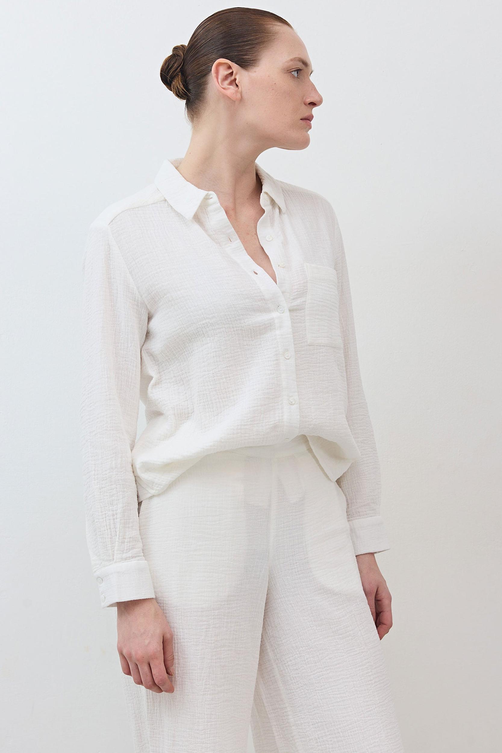 Airy Button Down Tunic Product Image