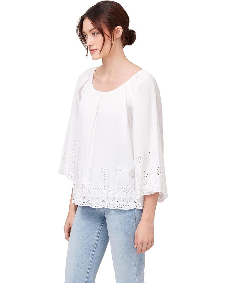 Embroidered Balloon Sleeve Knit Top Product Image