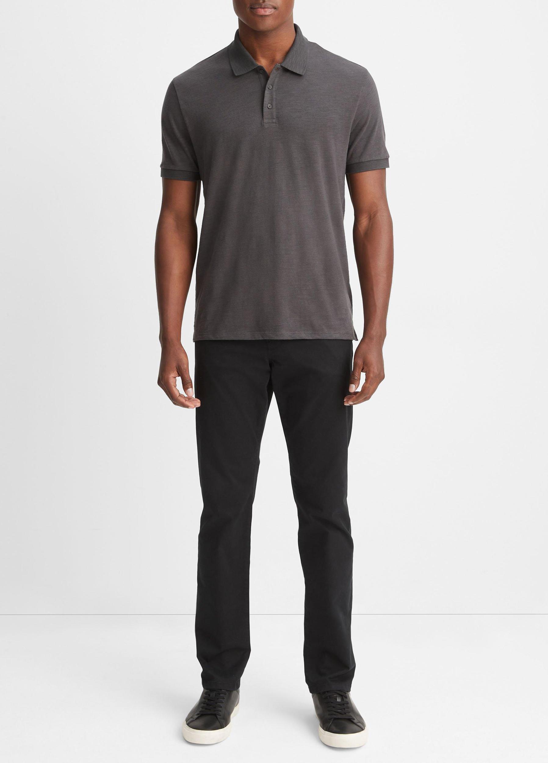 Classic Slub Polo Shirt Product Image