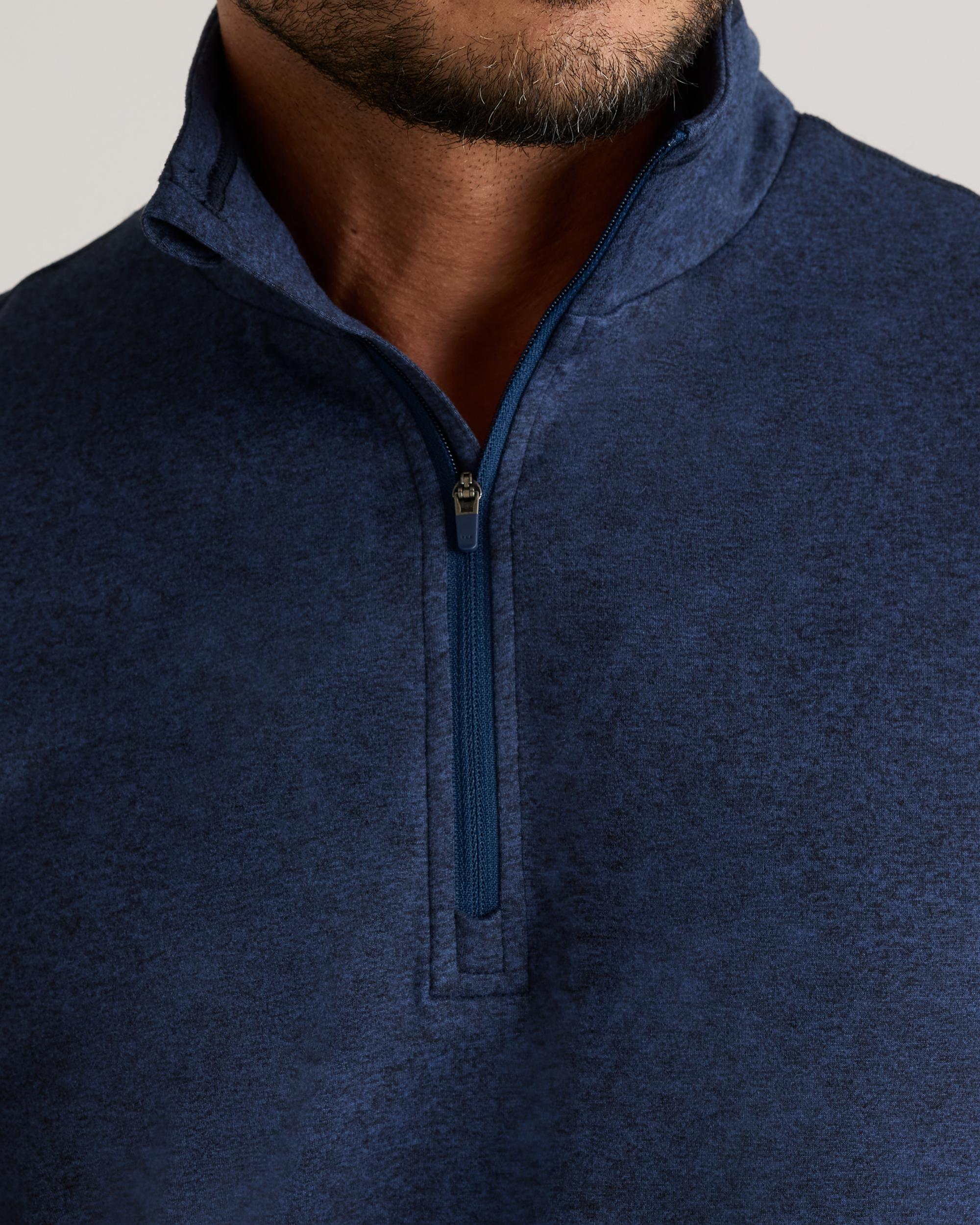 Quince | Men's Super Soft Performance Half-Zip Pullover Flowknit Activewear, Size XL, Recycled Polyester Product Image