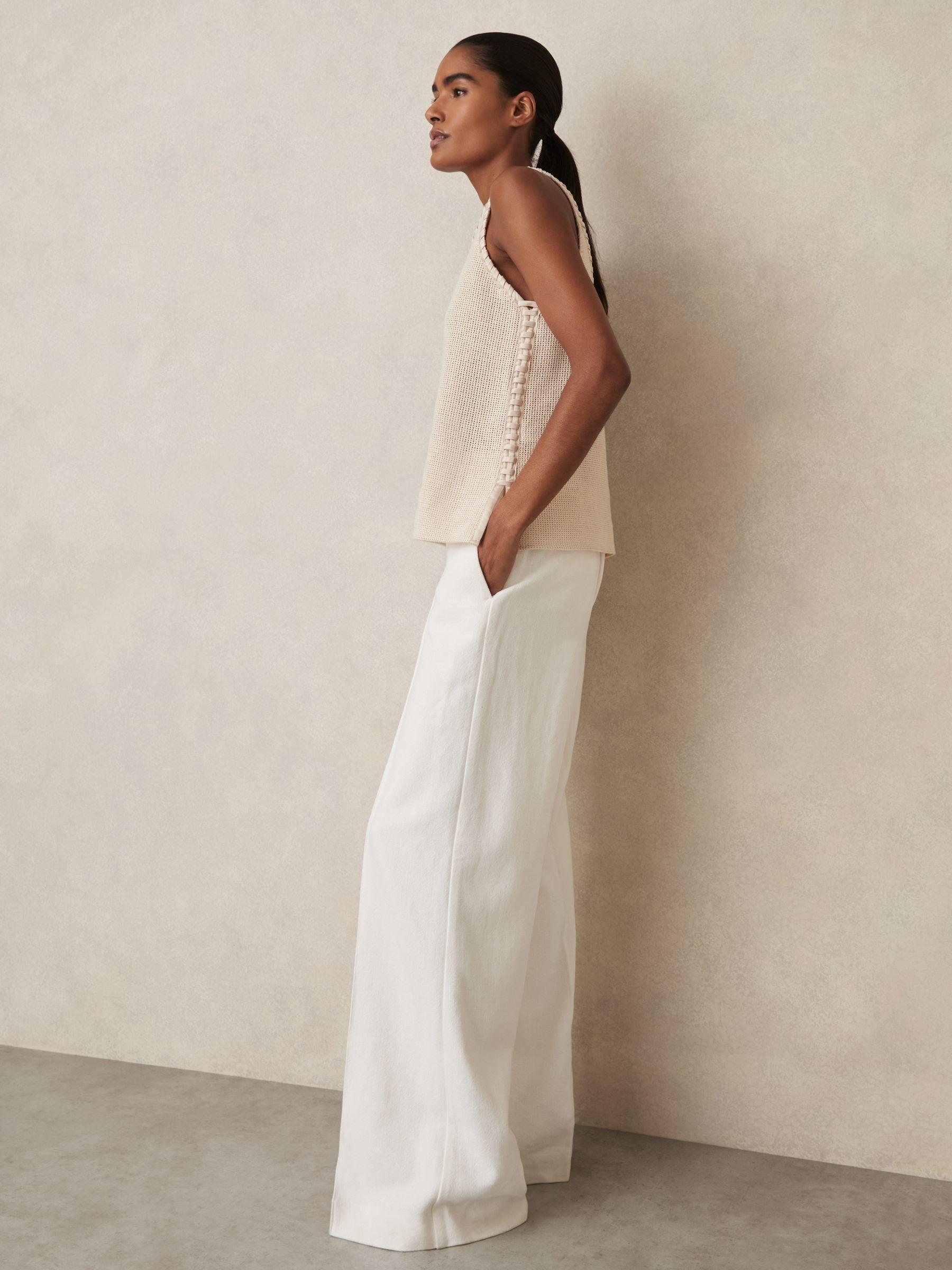 Crochet Tank Top in Cream Product Image