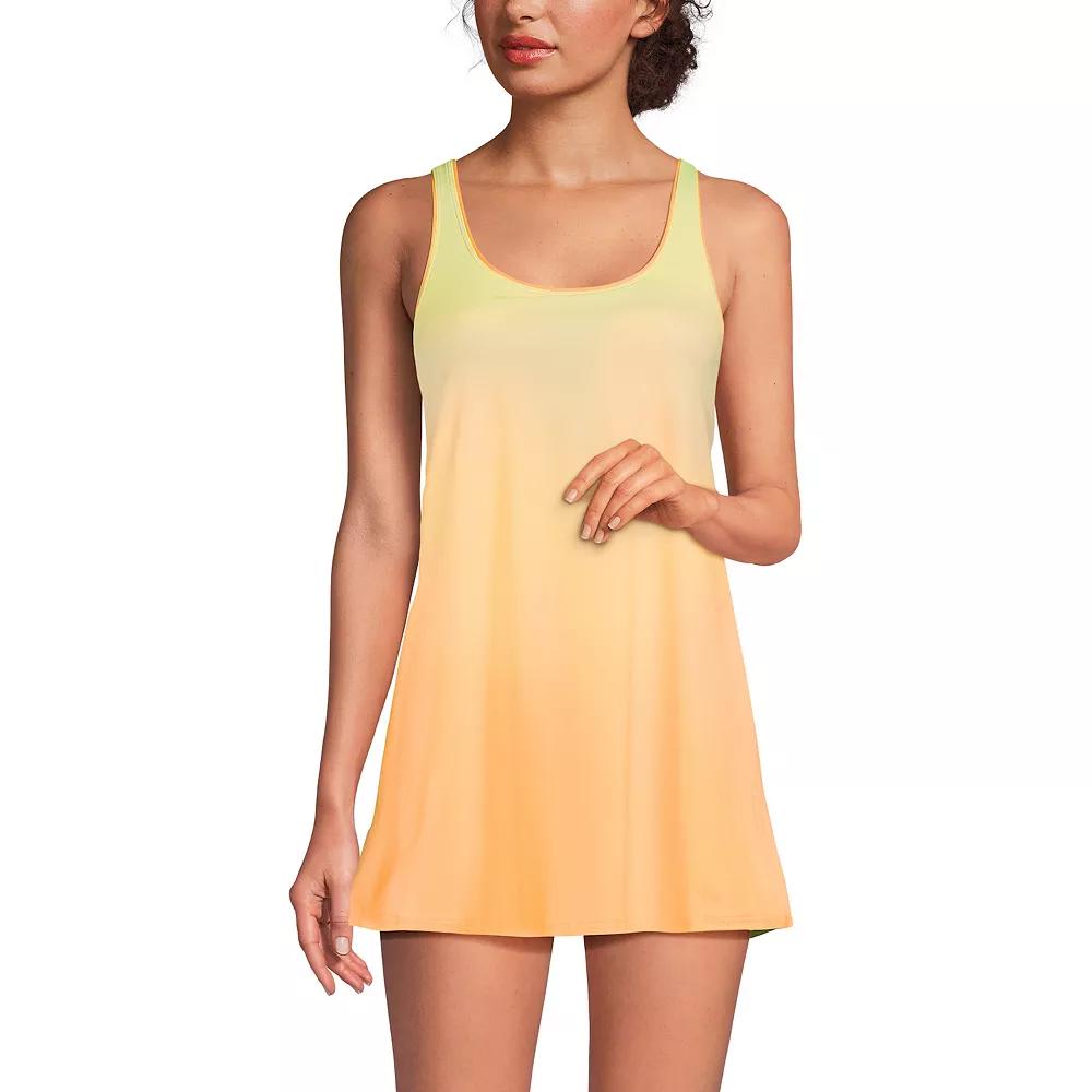 Women's Lands' End Scoop Neck Mini Swim Dress One-Piece Swimsuit,  Product Image