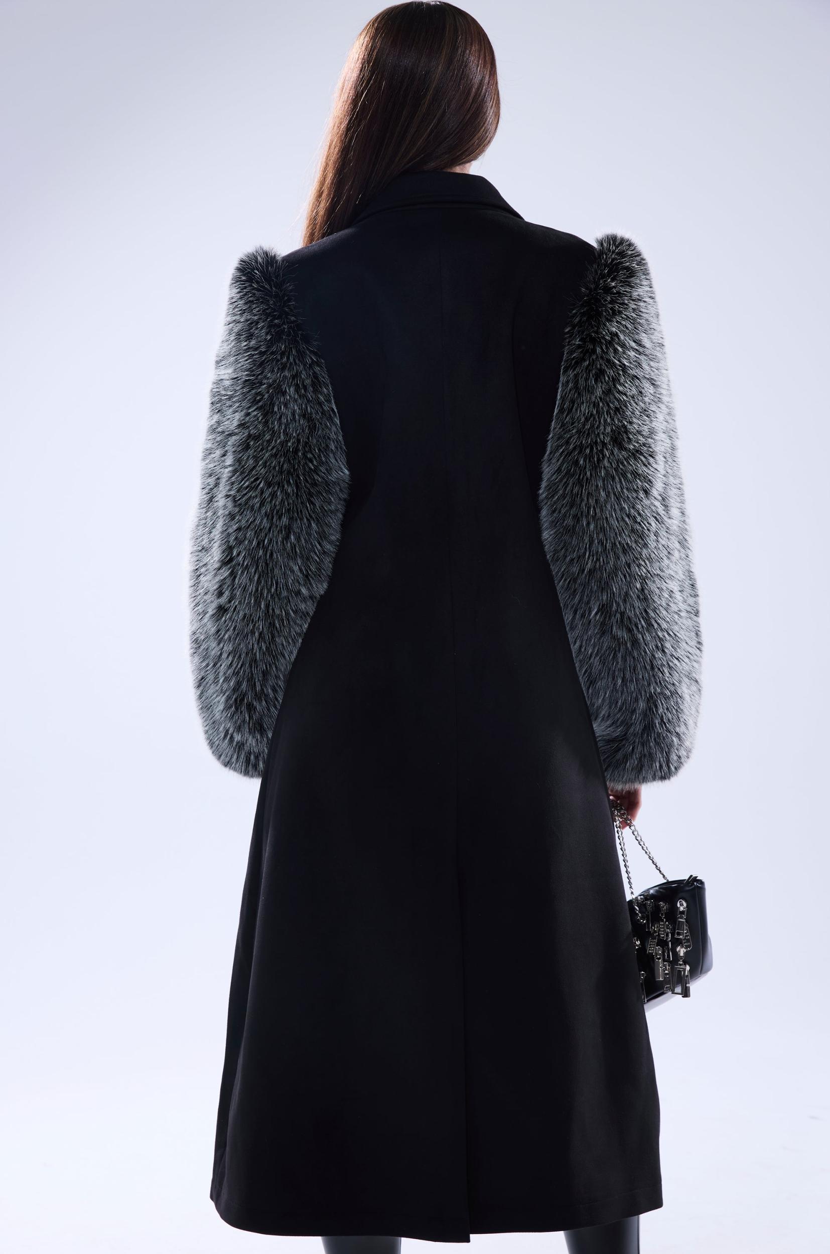 NOLITA FUR SLEEVE TRENCH Product Image