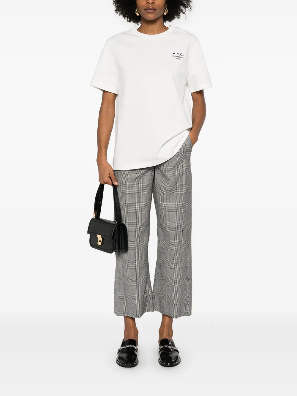 logo-embroidered cotton T-shirt Product Image