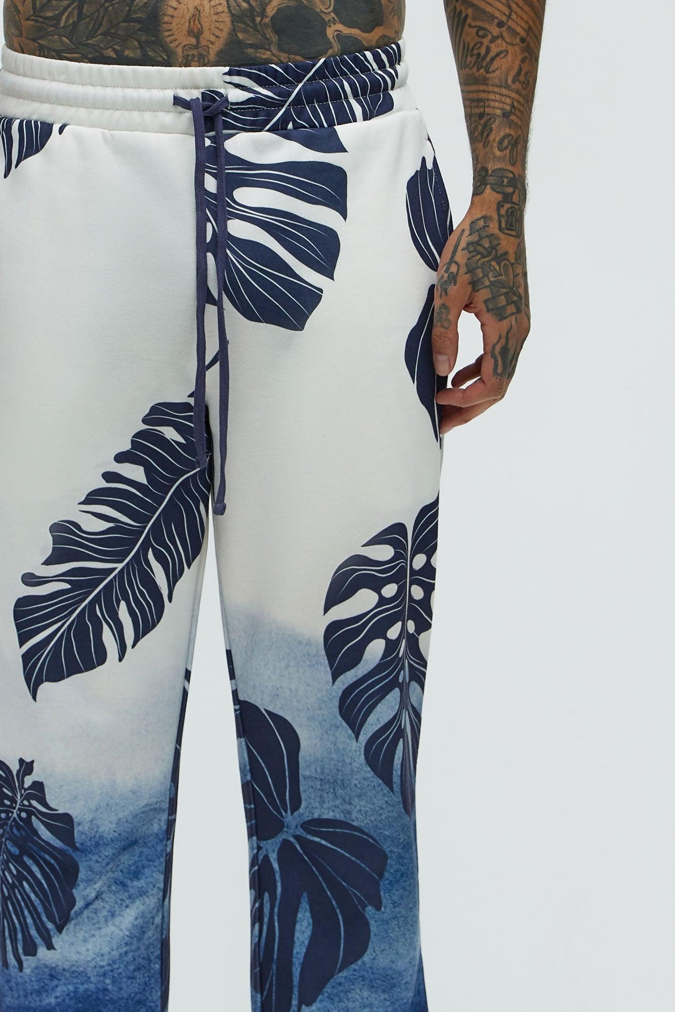 Pohai Printed Foliage Jogger - Blue/combo Product Image
