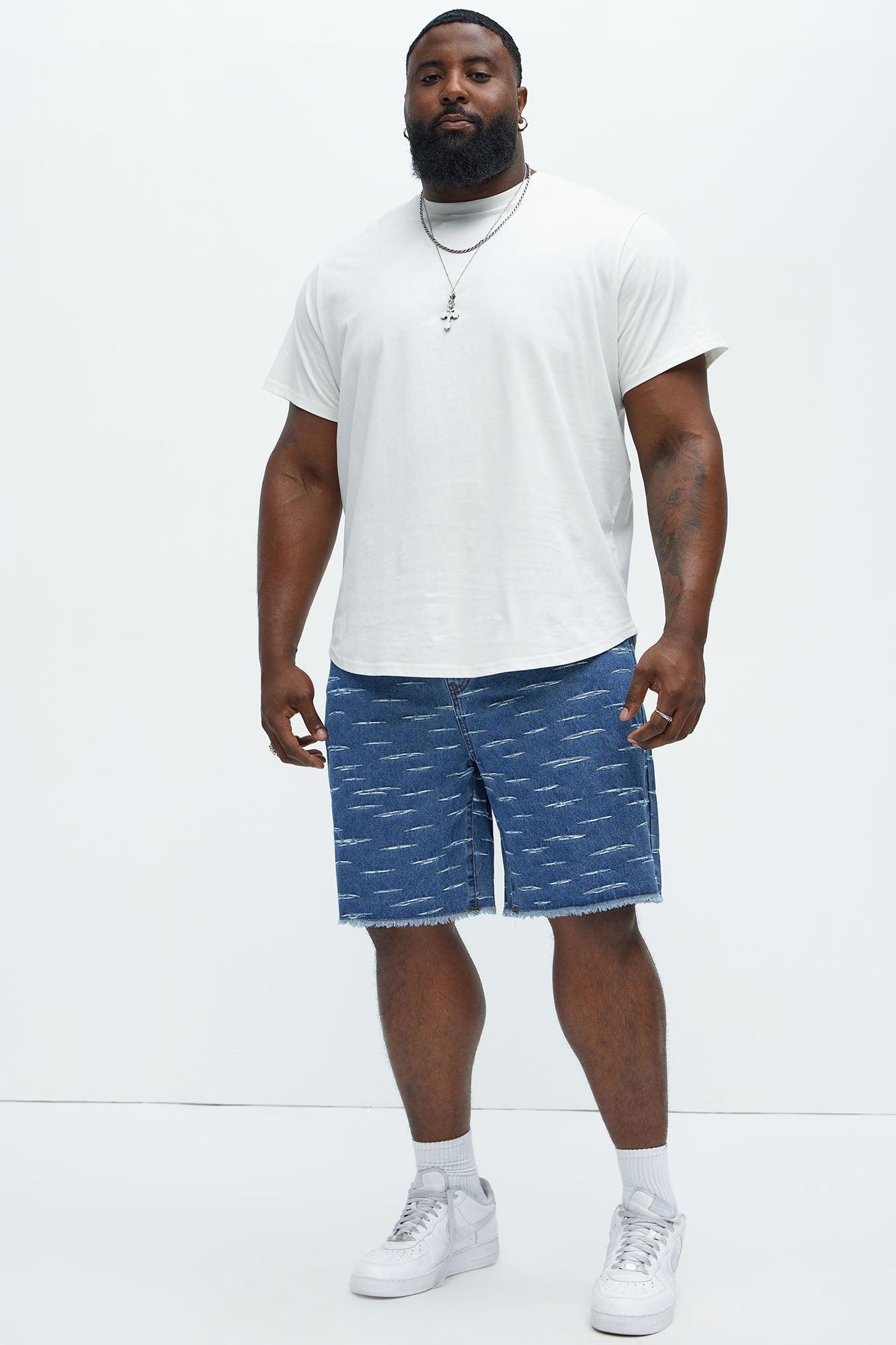 Gage Relaxed Denim Shorts - Medium Blue Wash Product Image