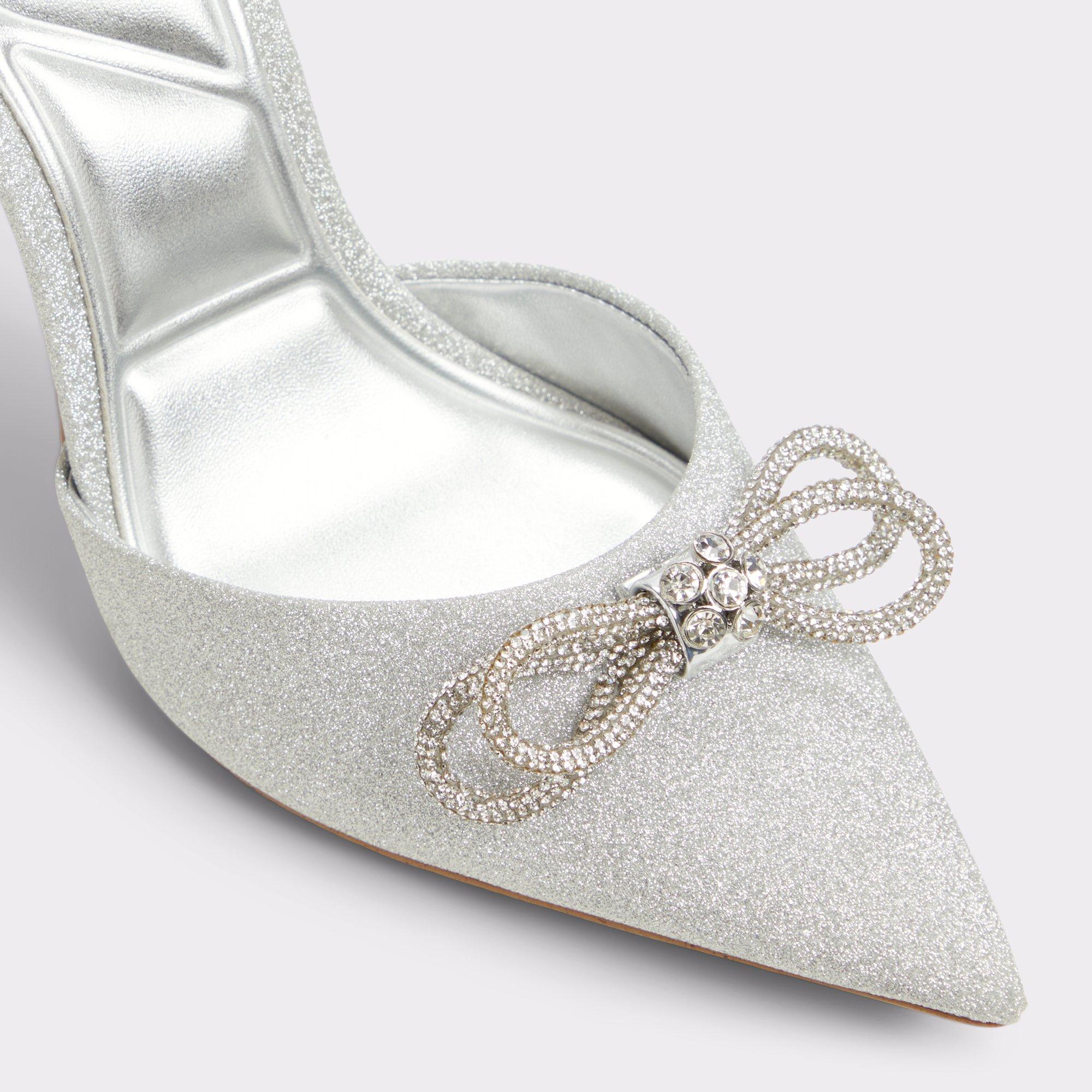 ALDO Addie - Women's Slingback Collection - Silver, Size 7 Product Image