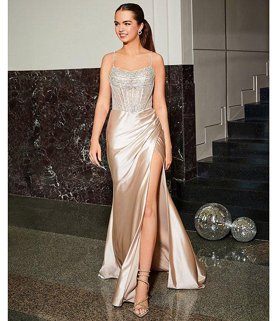 GB Social Beaded Corset Dress Product Image