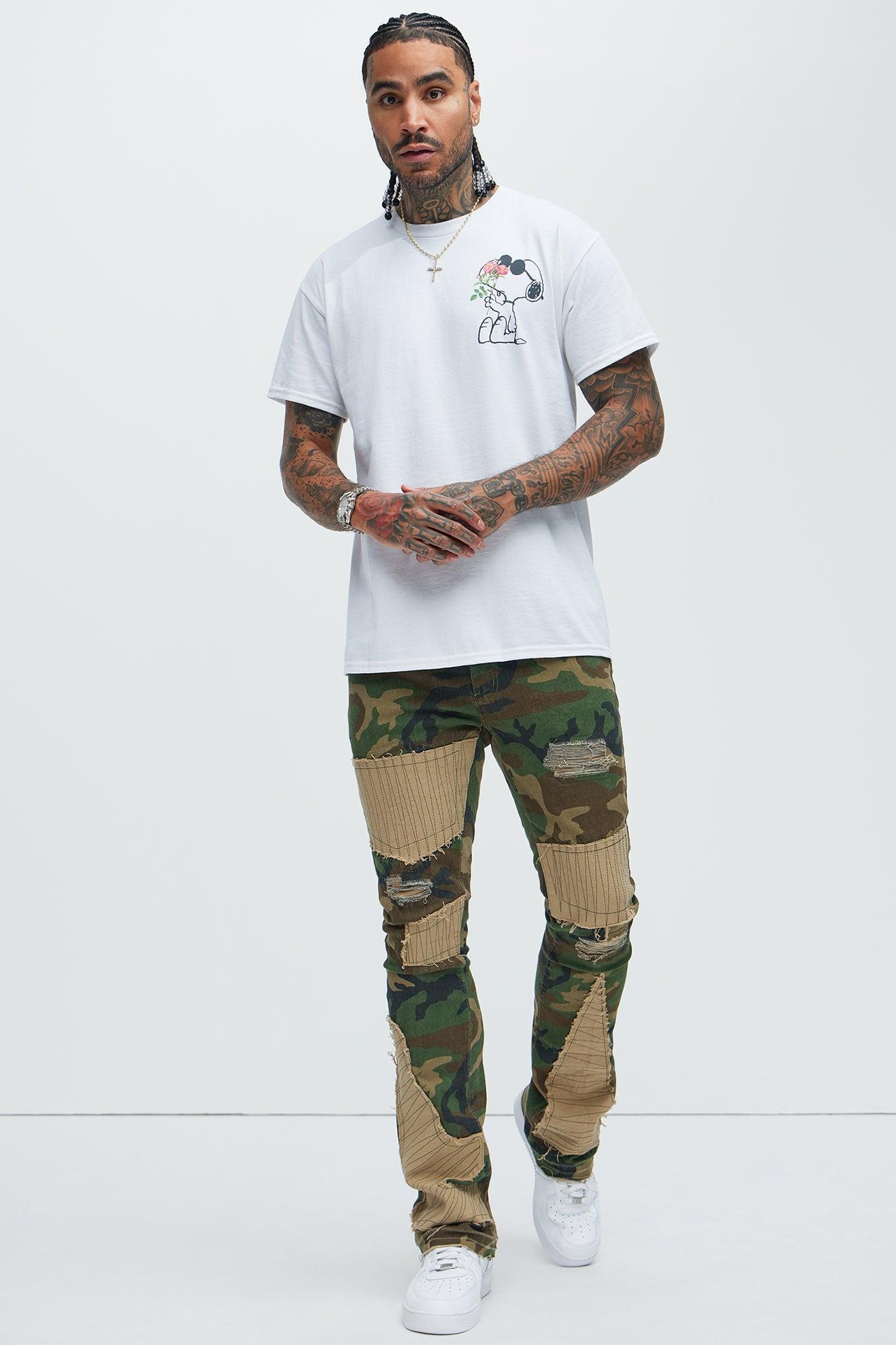 Peanuts Snoopy Sunglasses Short Sleeve Tee - White Product Image