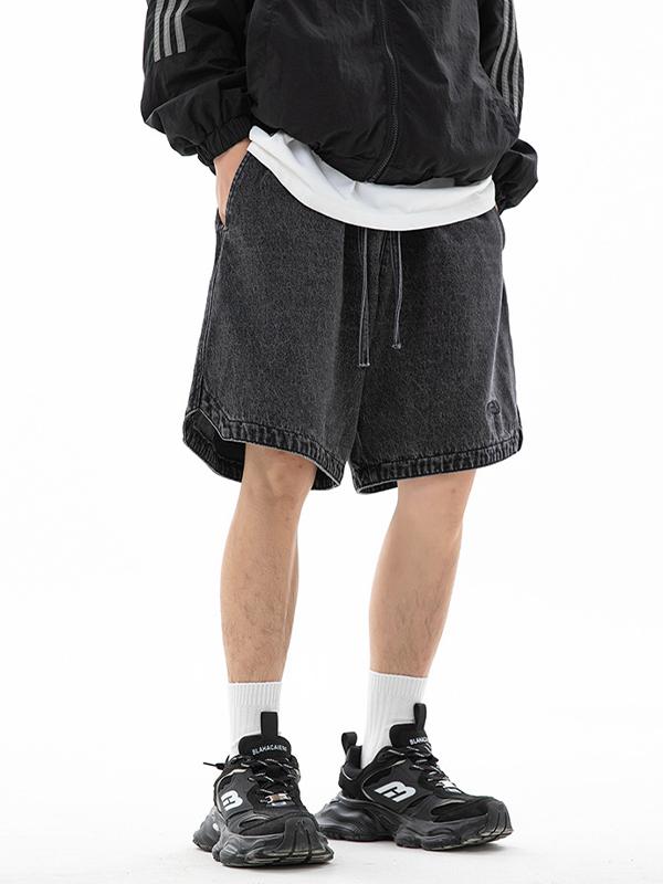 Men's Casual Loose Denim Shorts Product Image