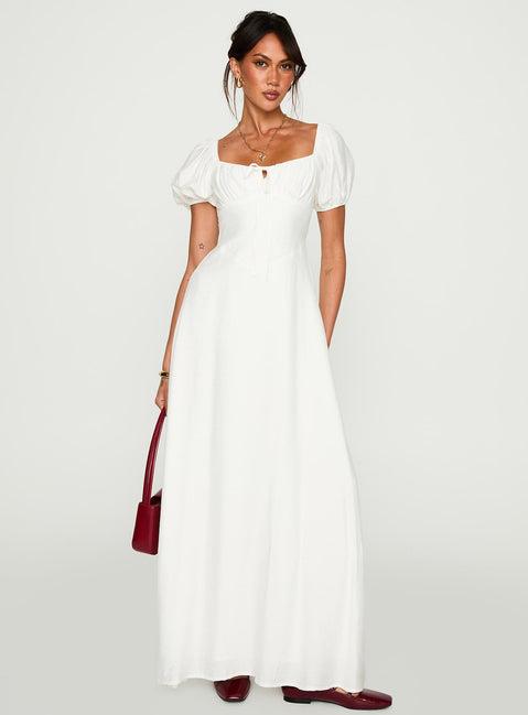 Summer Song Maxi Dress White Product Image
