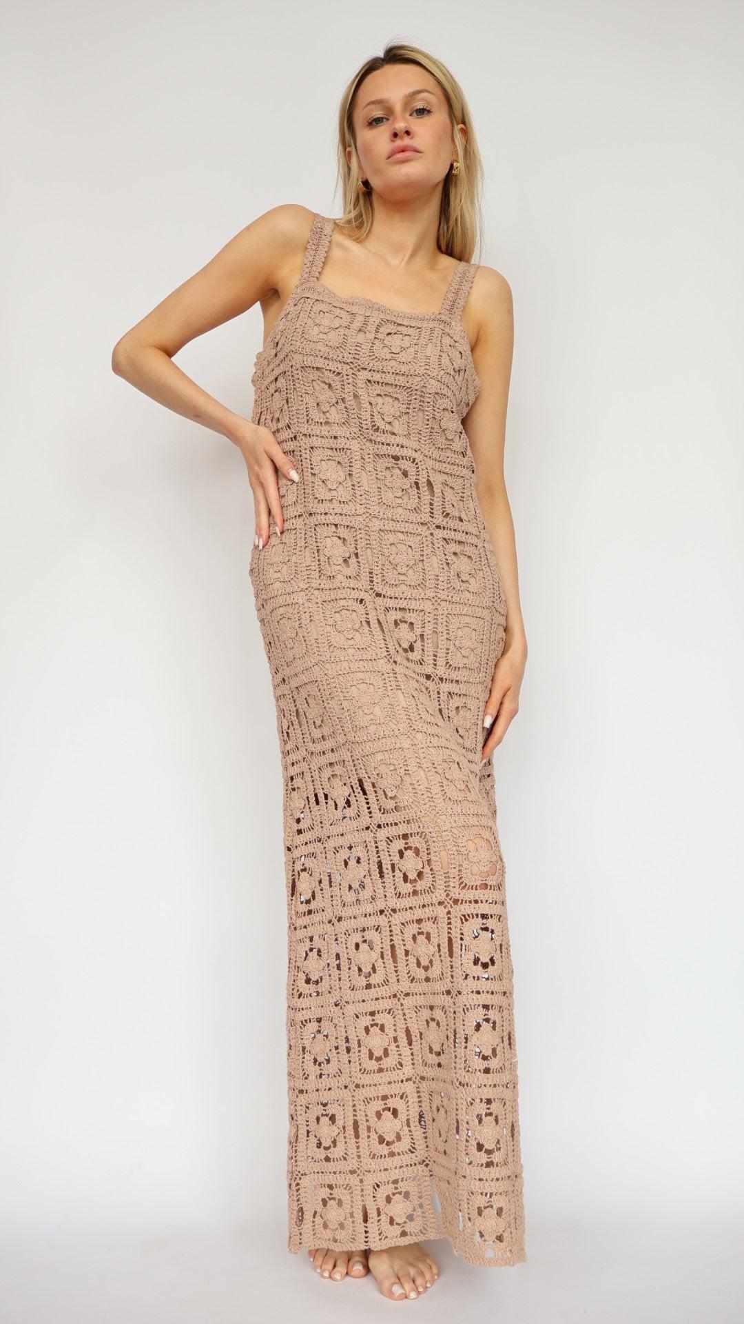 Crochet Maxi Tank Dress Product Image