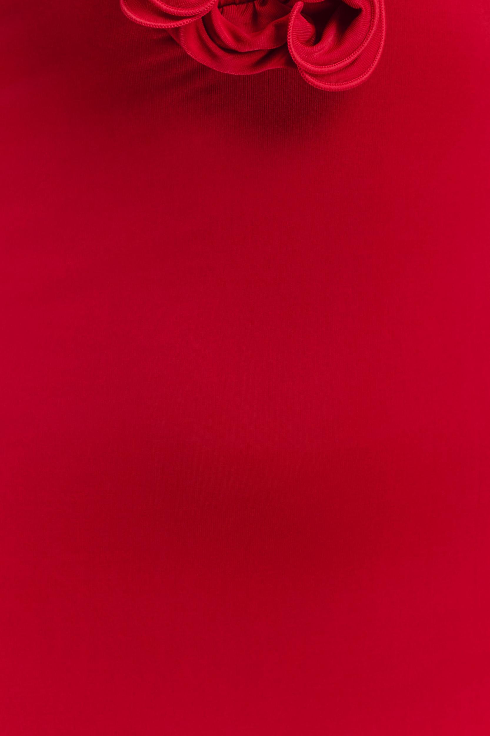 Allegra Off Shoulder Ruffle Midi Dress - Ruby Product Image