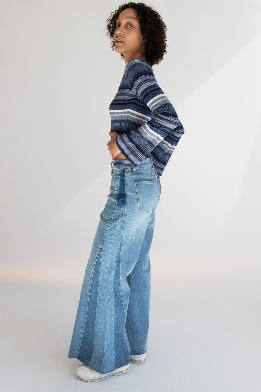 Panel Palazzo Jeans Product Image