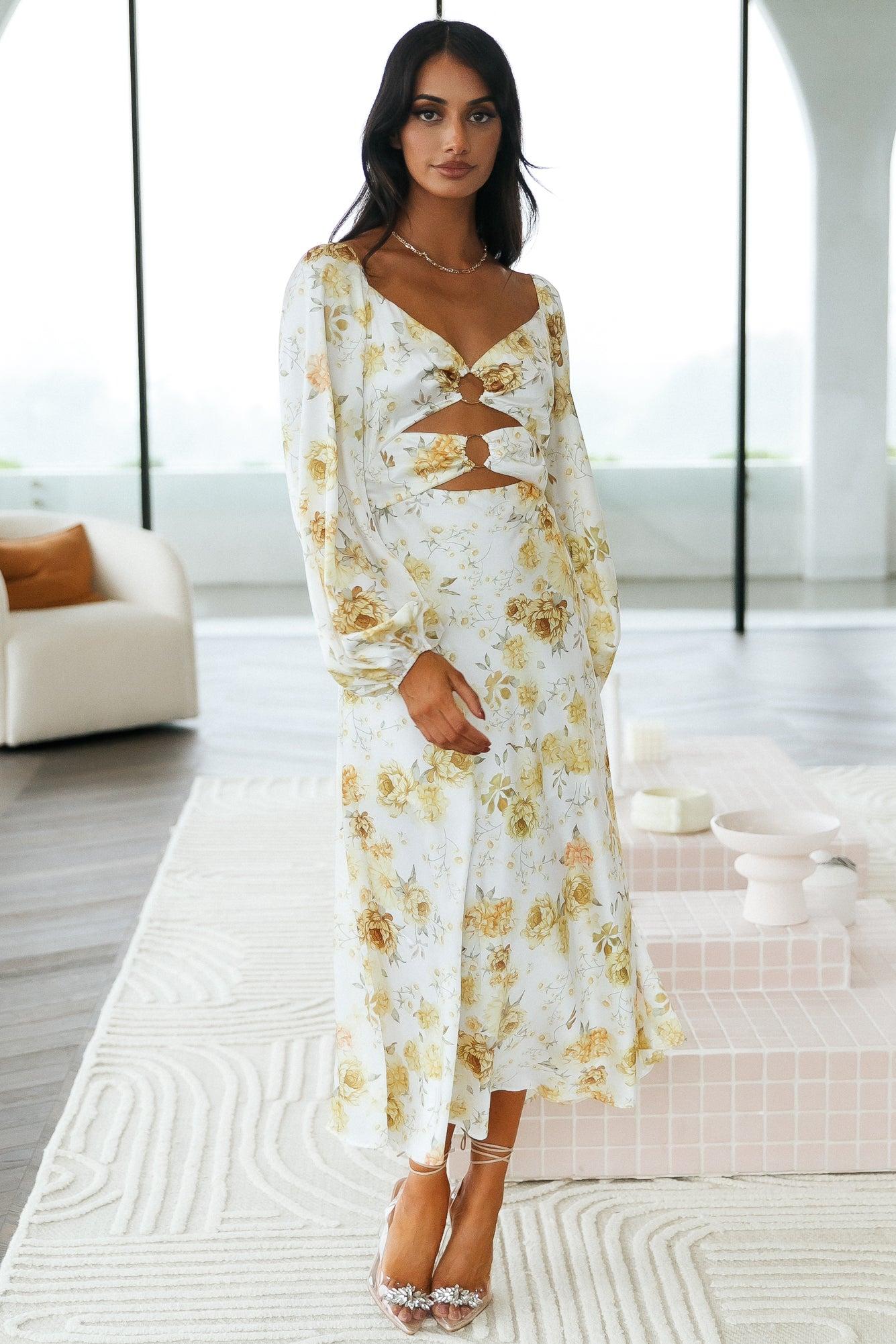 Daylight Words Maxi Dress Floral Product Image