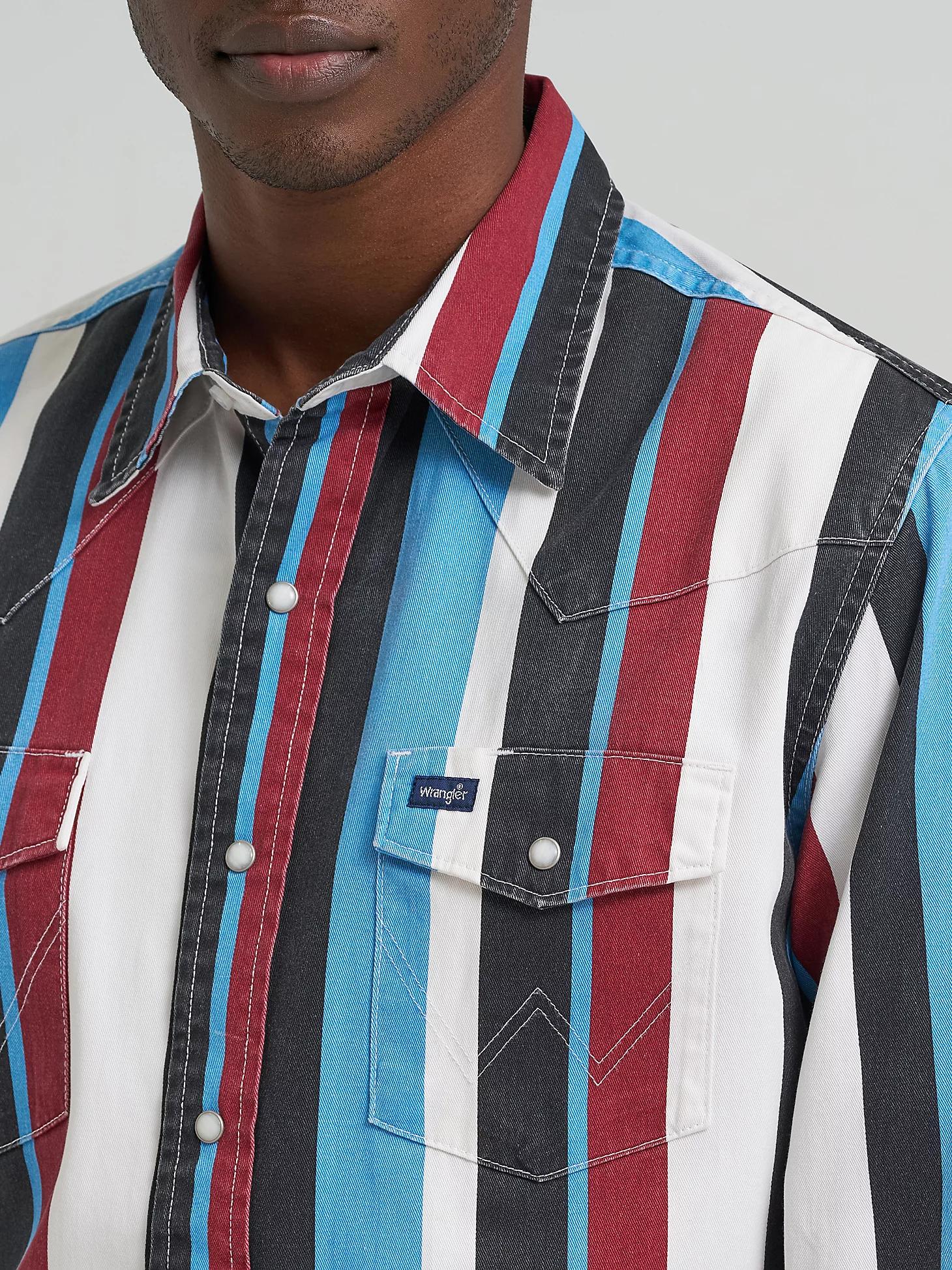 Vintage-Inspired Brushpopper Western Snap Workshirt | Men's SHIRTS | Wrangler® Product Image