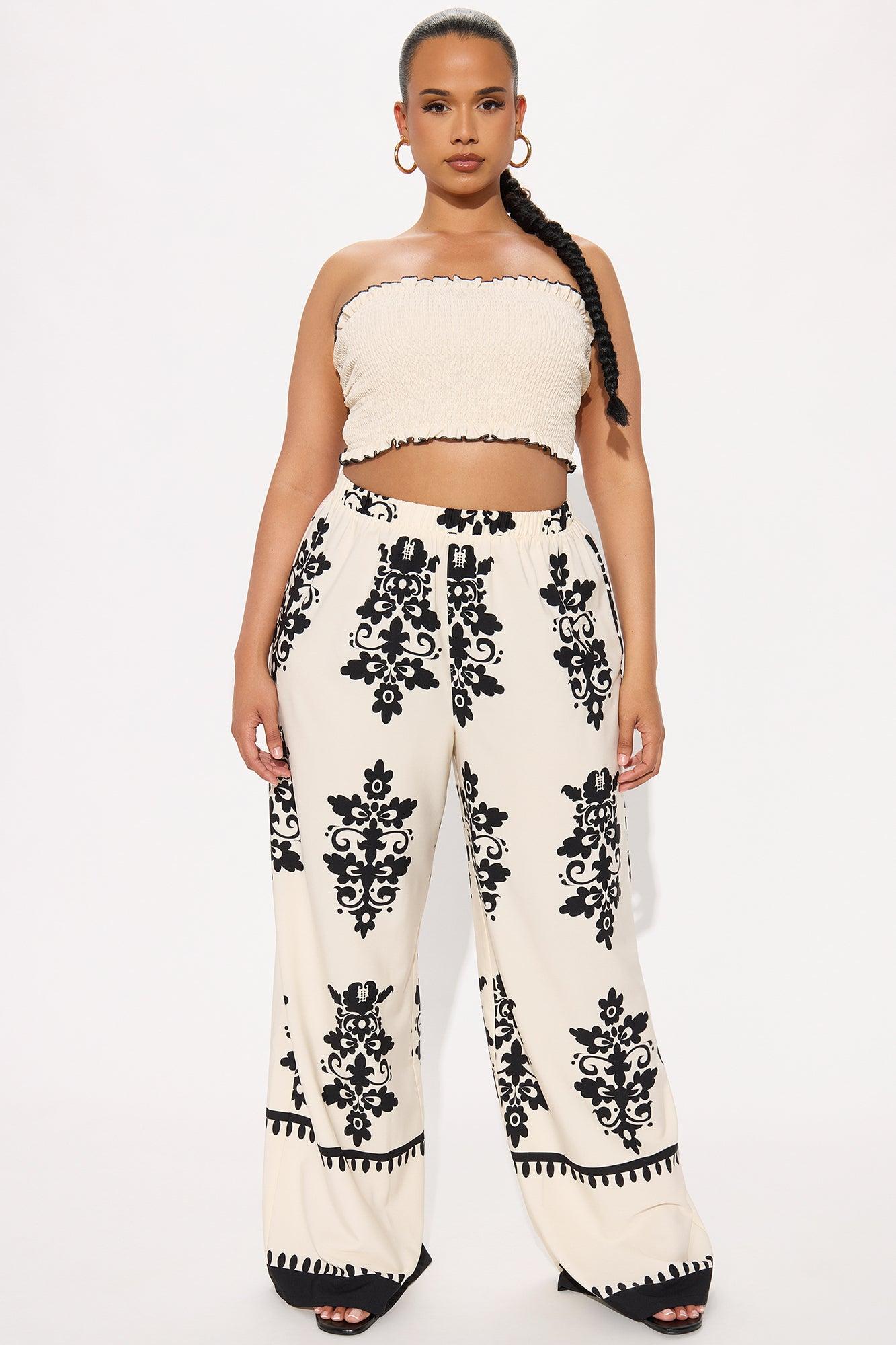 Sandstone Radiance Pant Set - Cream/combo Product Image