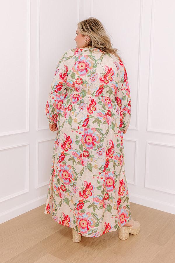 Hibiscus Daydream Maxi Dress Curves Product Image