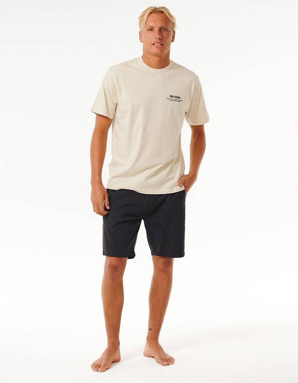 RIP CURL Heritage Ding Repairs Mens Tee - OFF WHITE Product Image