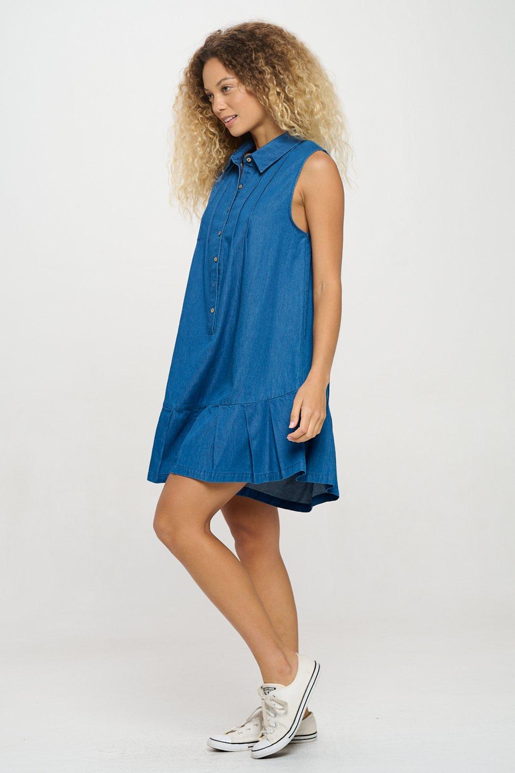 Azure Chambray Romper Product Image