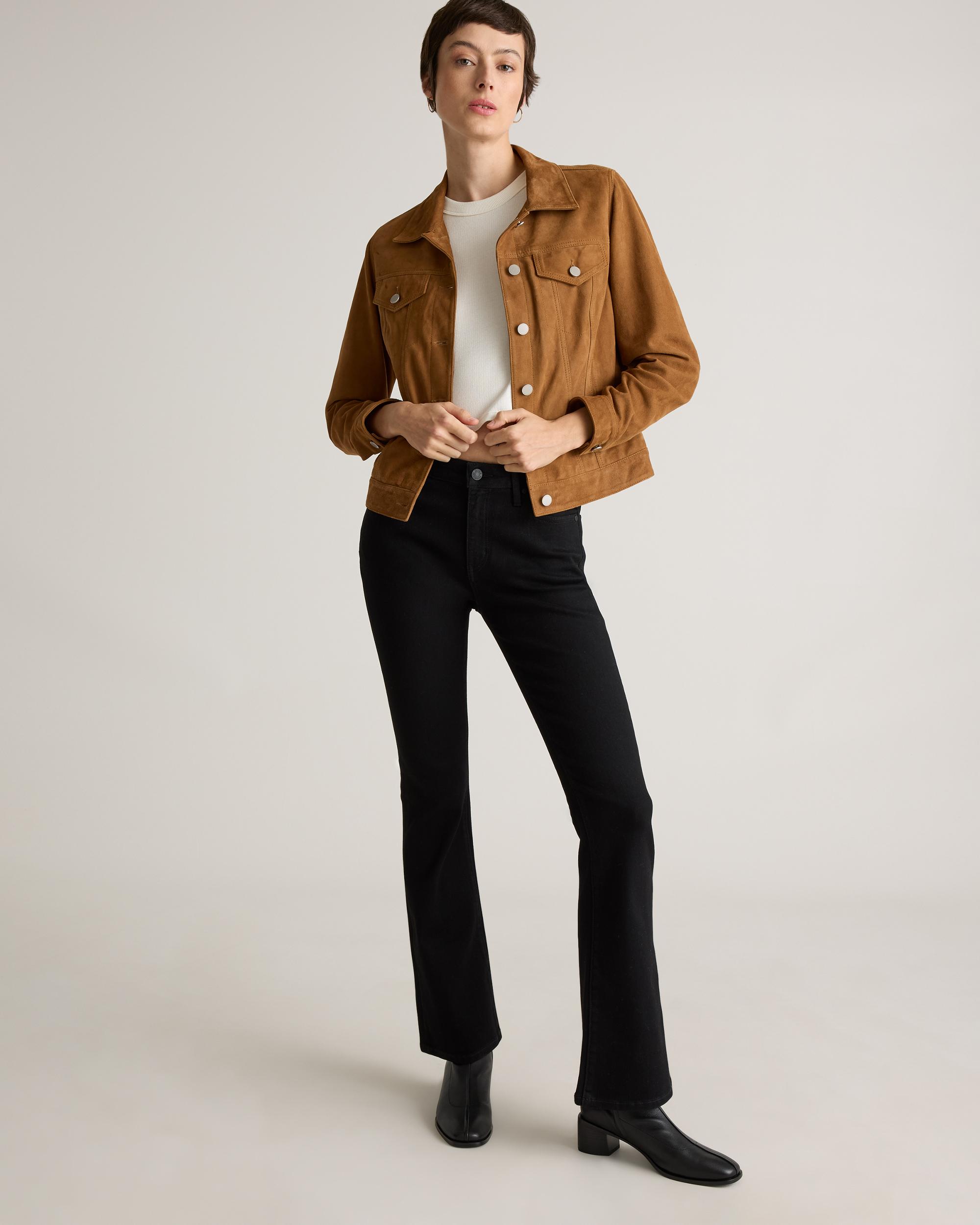 Quince | Women's Luna Stretch Flare Jeans Organic Cotton Product Image