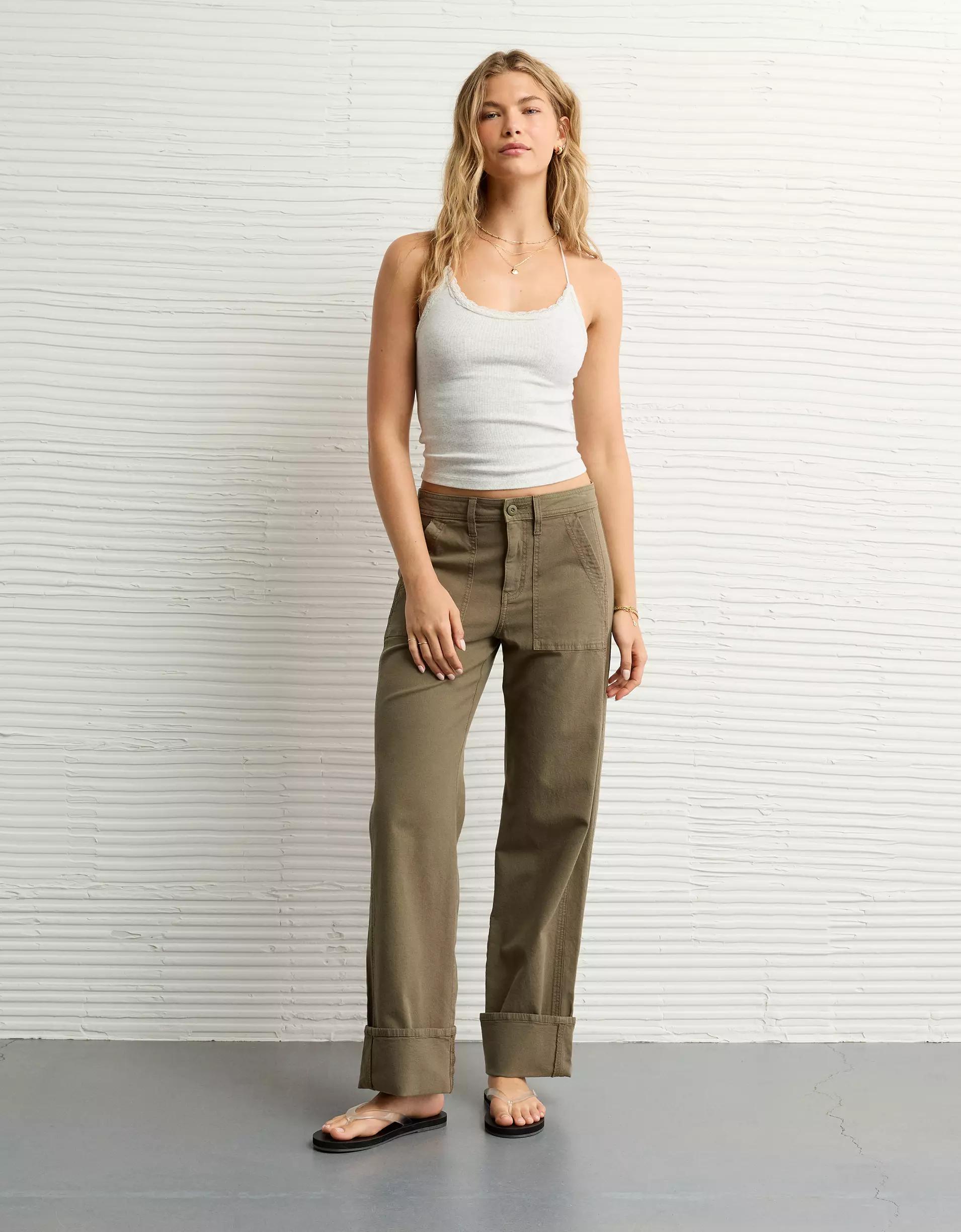 AE Strappy Go Lucky Cropped Lace Tank Top Product Image