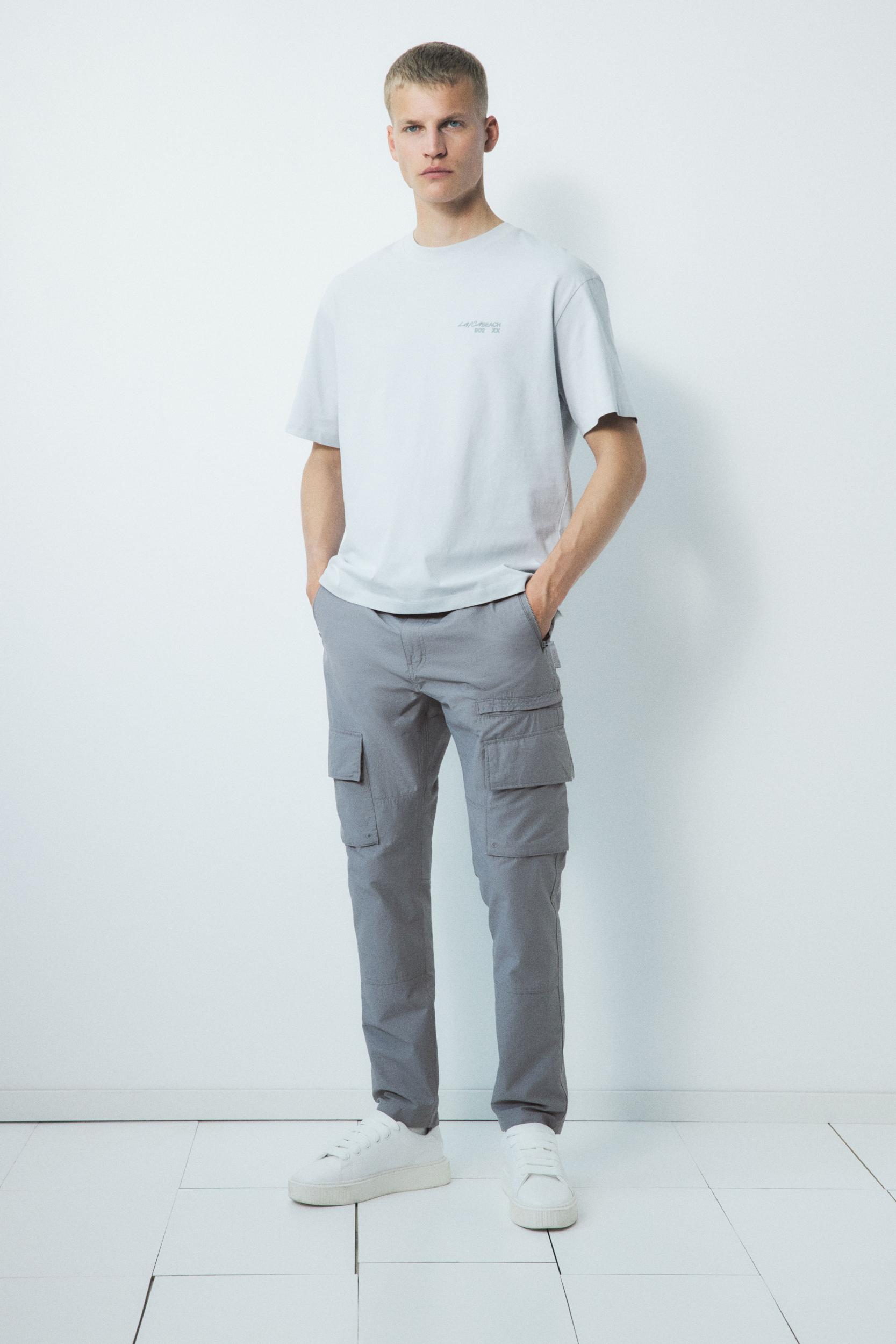 Regular-Fit Twill Cargo Pants Product Image