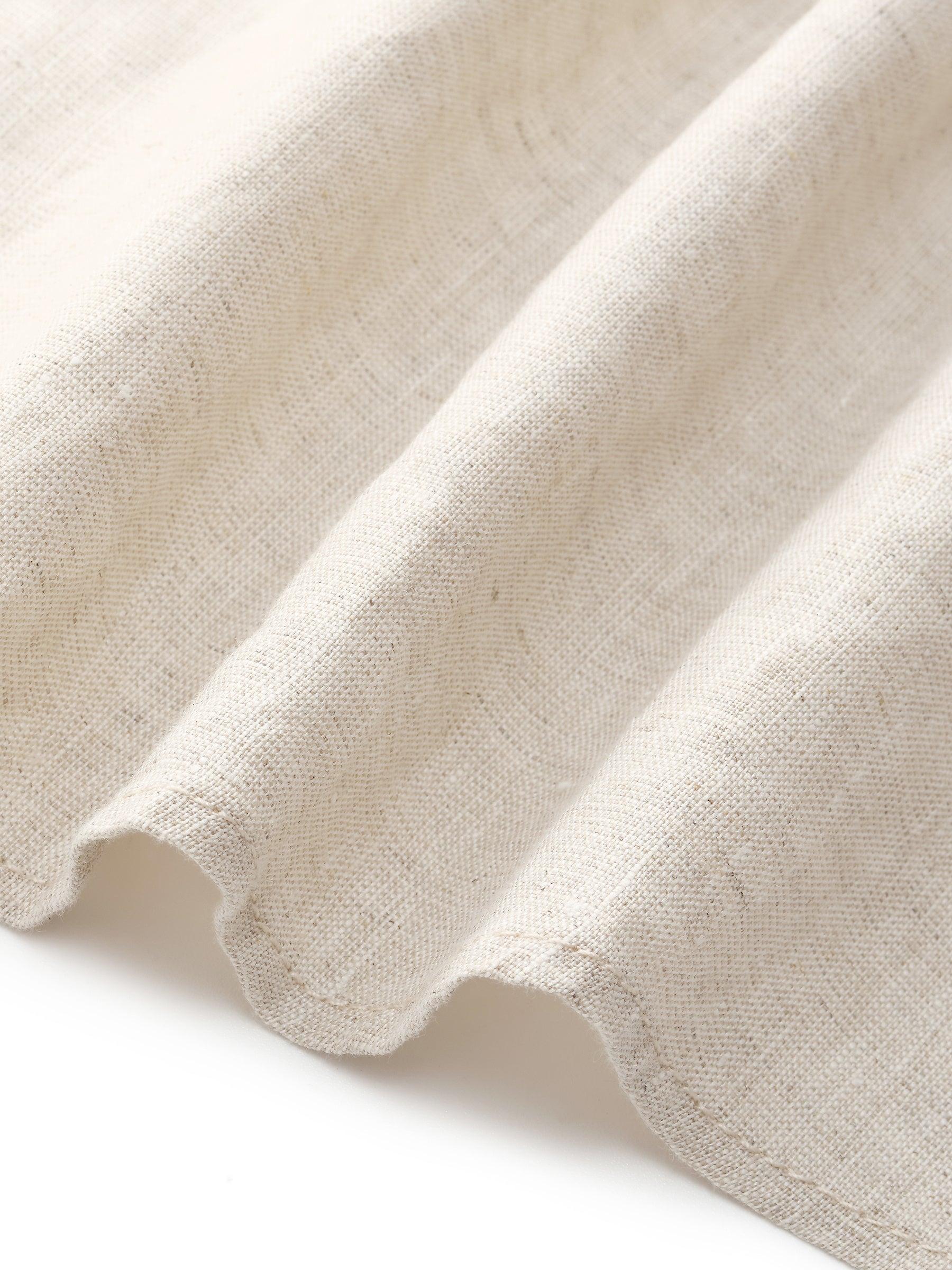 100% Linen Women Vest Maxi Shirt Dress With Belt Product Image