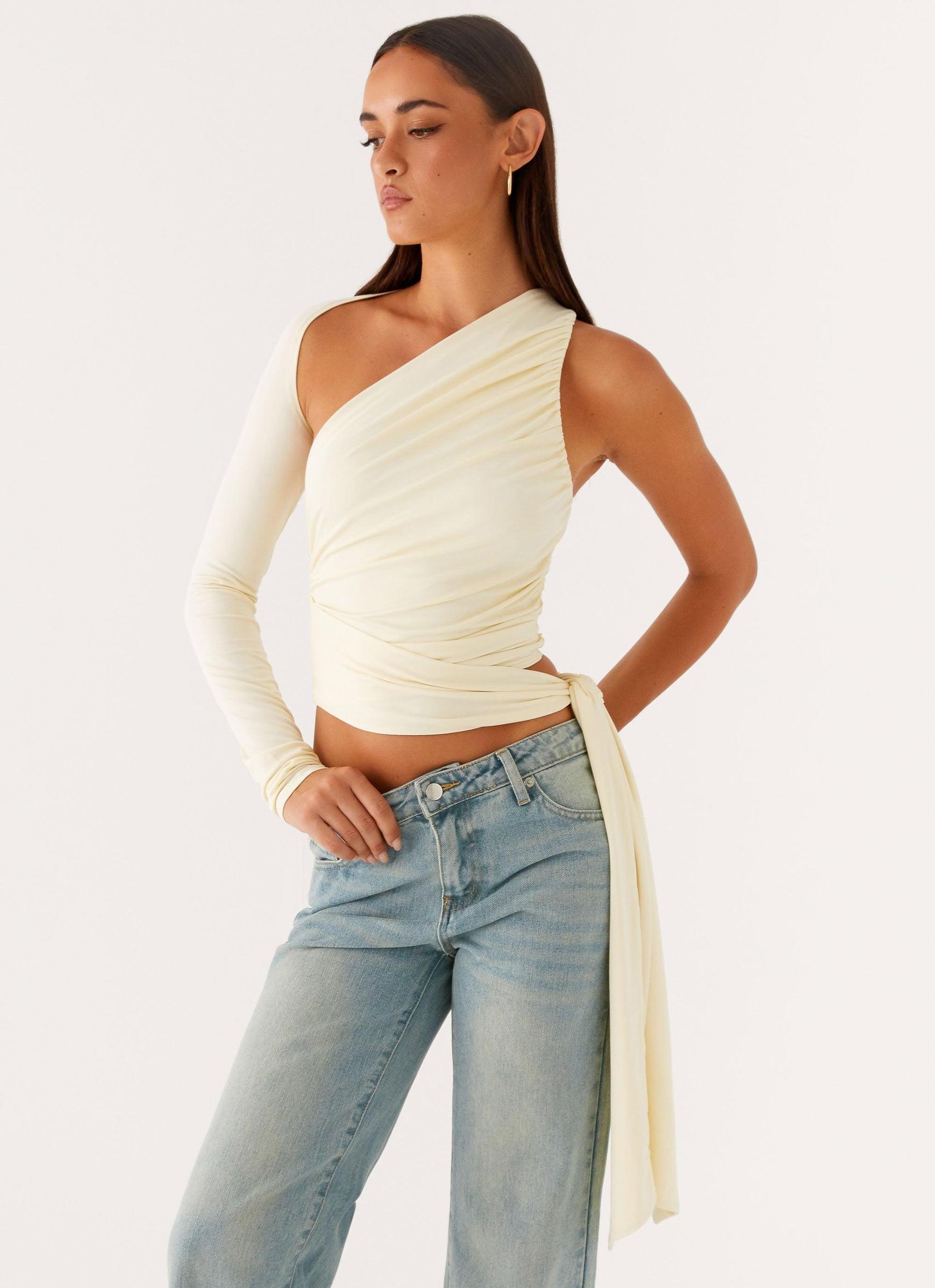 Merryn Top - Pale Yellow Product Image