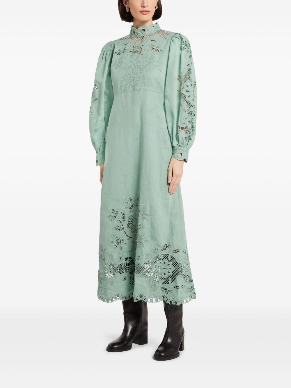 embroidered midi dress Product Image