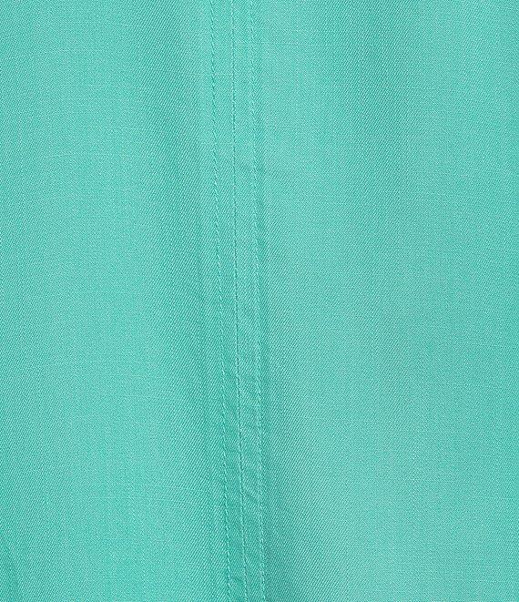 Intro Long Roll-Tab Sleeve Button Front Slub Lyocell Shirt Product Image