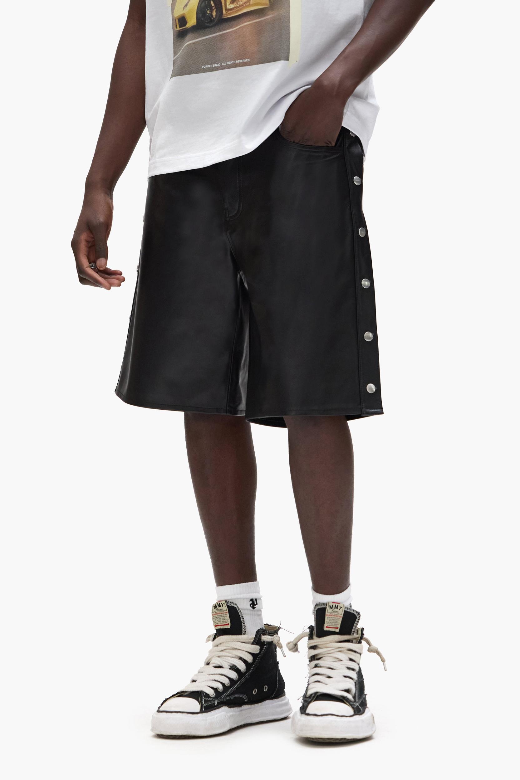 Leather Tearaway Shorts Male Product Image