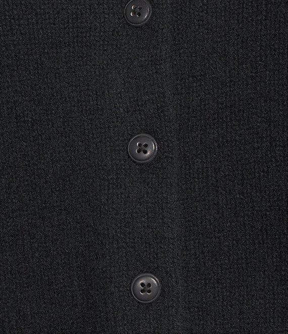 Antonio Melani Stella Short Puff Sleeve Crew Neckline Button Front Cashmere Cardigan Product Image