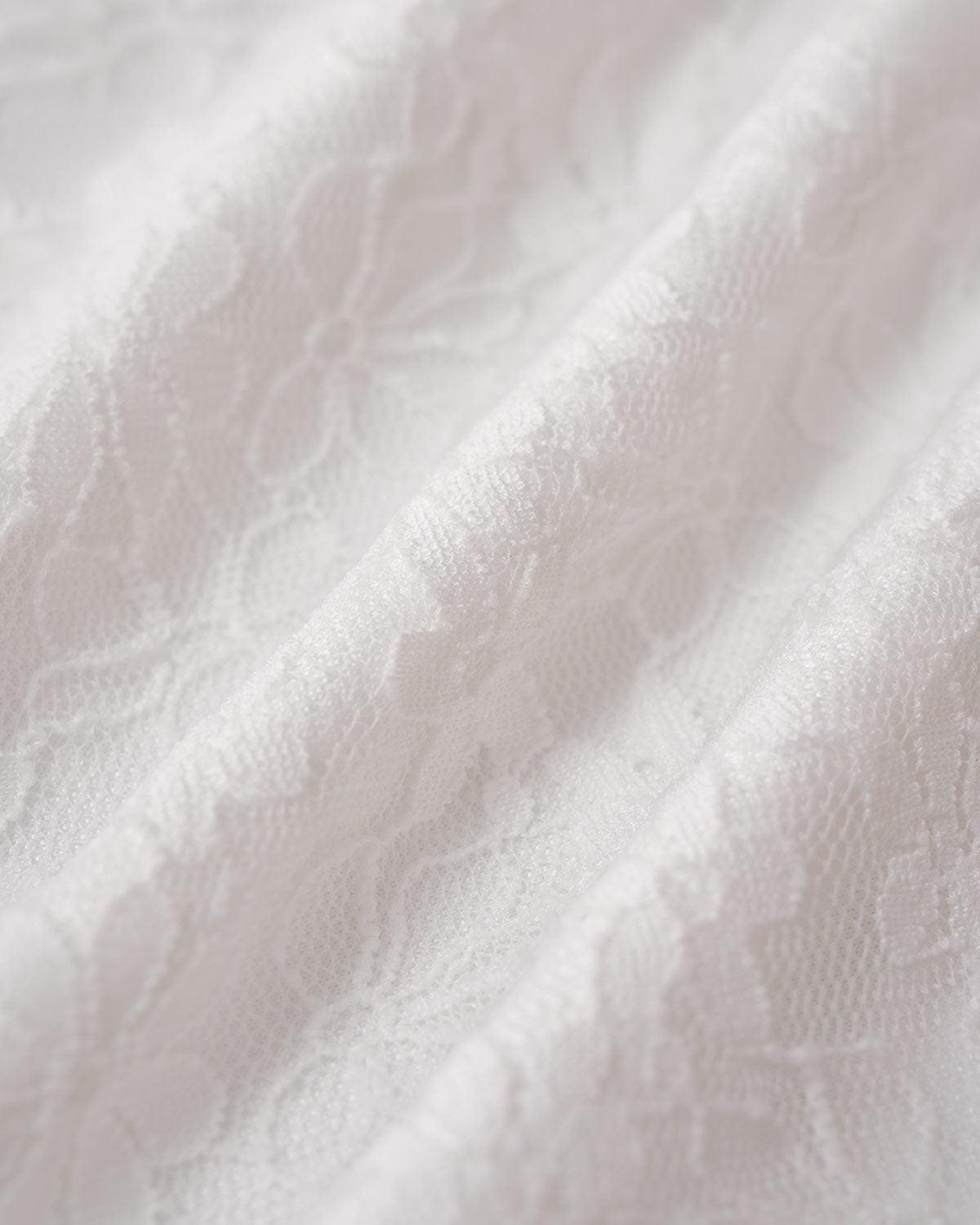 White Lace Bodycon Slip Maxi Dress Product Image