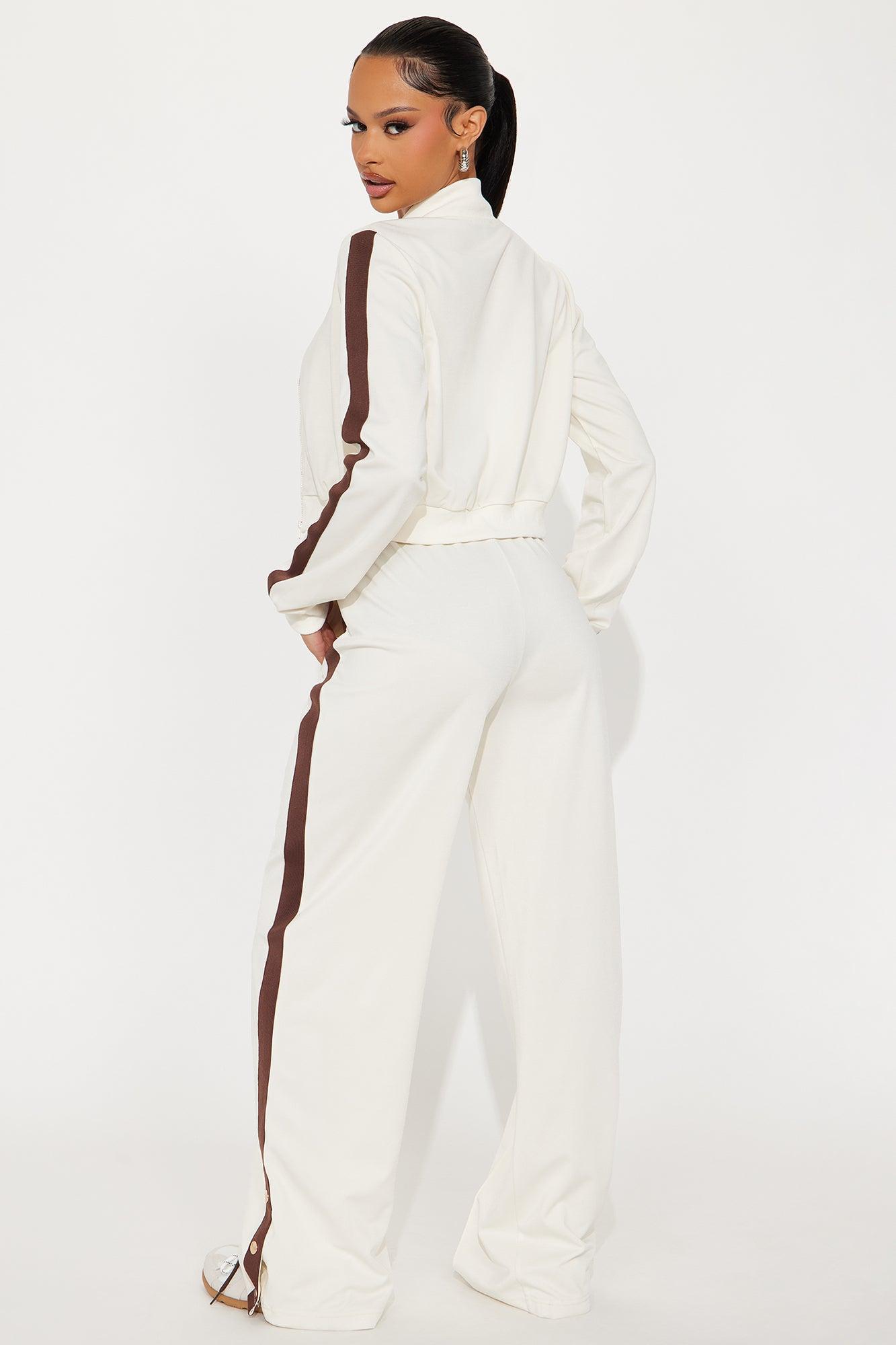 Hanging Out Later Pant Set - Cream/combo Female Product Image