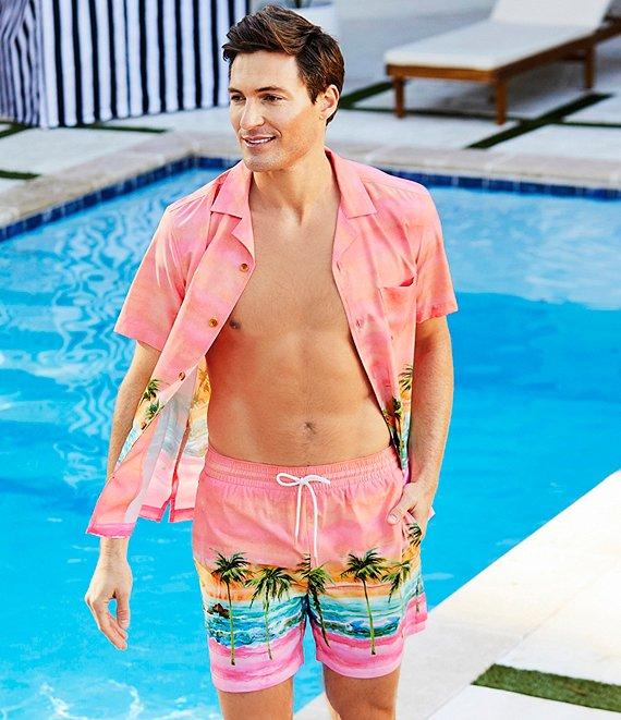 Caribbean Ombre Sunset 6#double; Cabana Swim Trunks Product Image