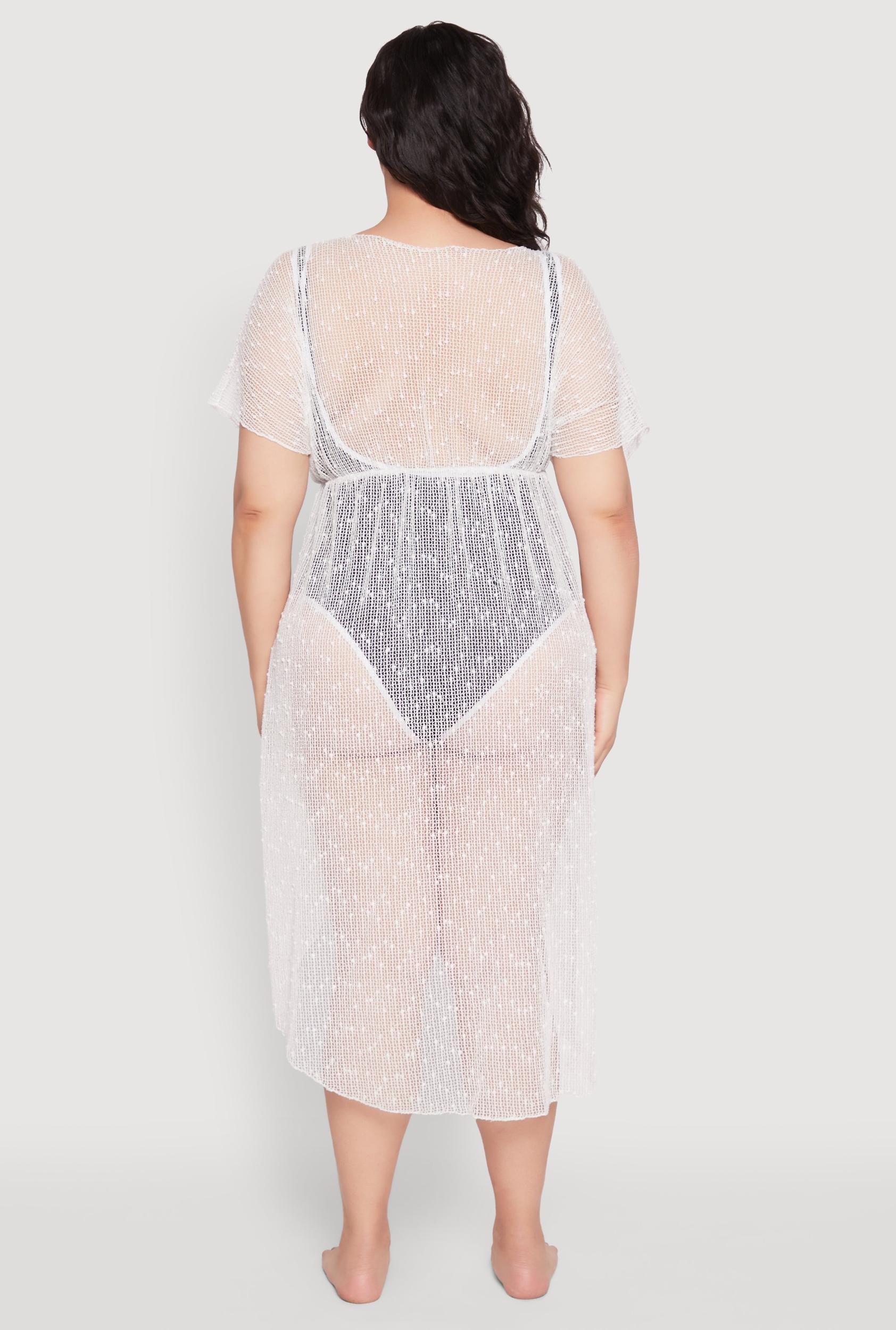 Popcorn Knit Tie Front Cover Up Kimono Female Product Image