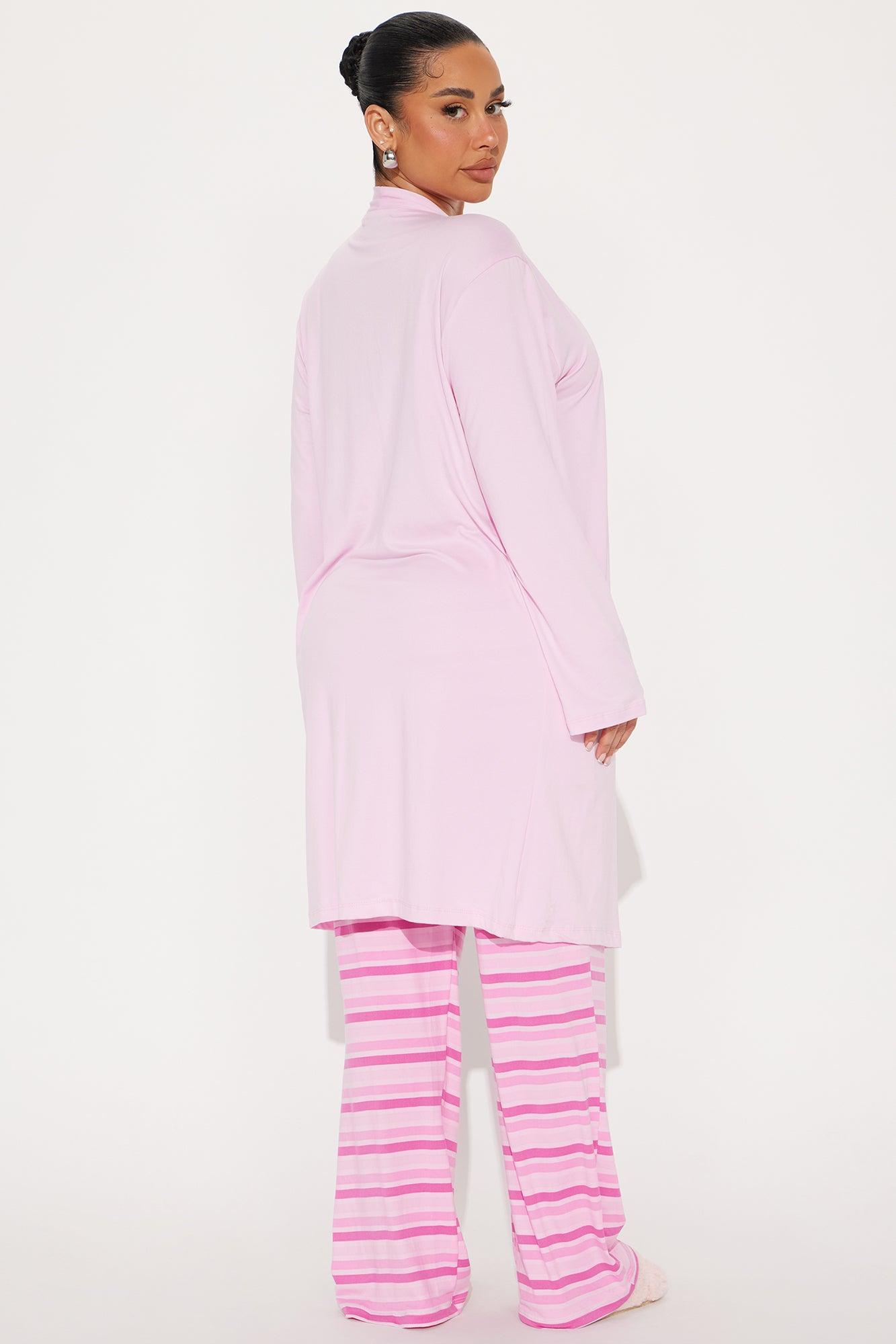 Always Sleeping PJ Robe Set - Pink/combo Product Image