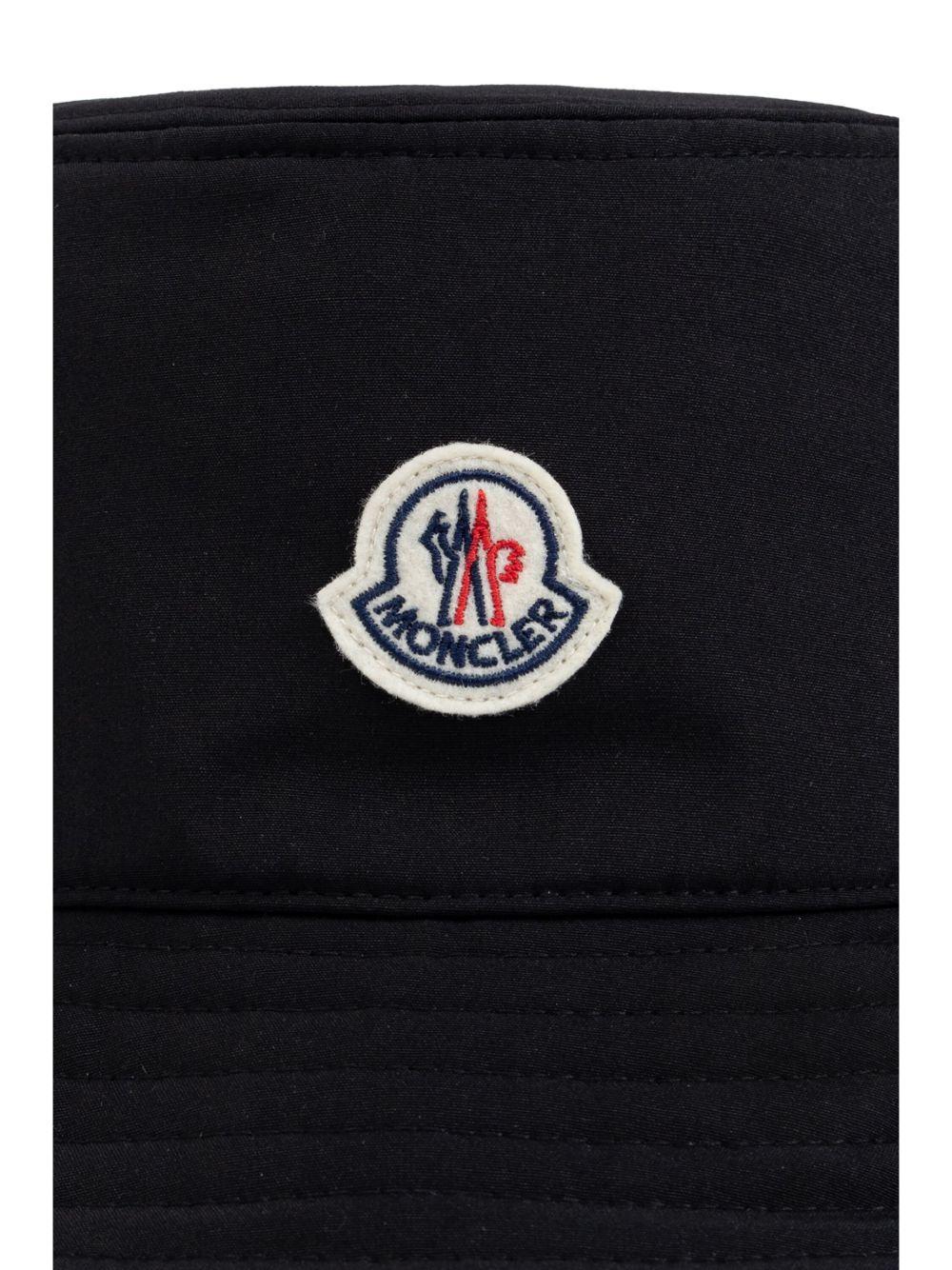 MONCLER Logo Patch Bucket Hat In Black Product Image
