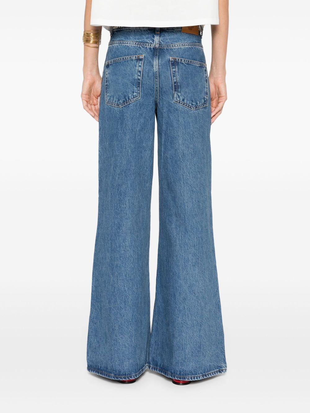 studded-waistband jeans Product Image