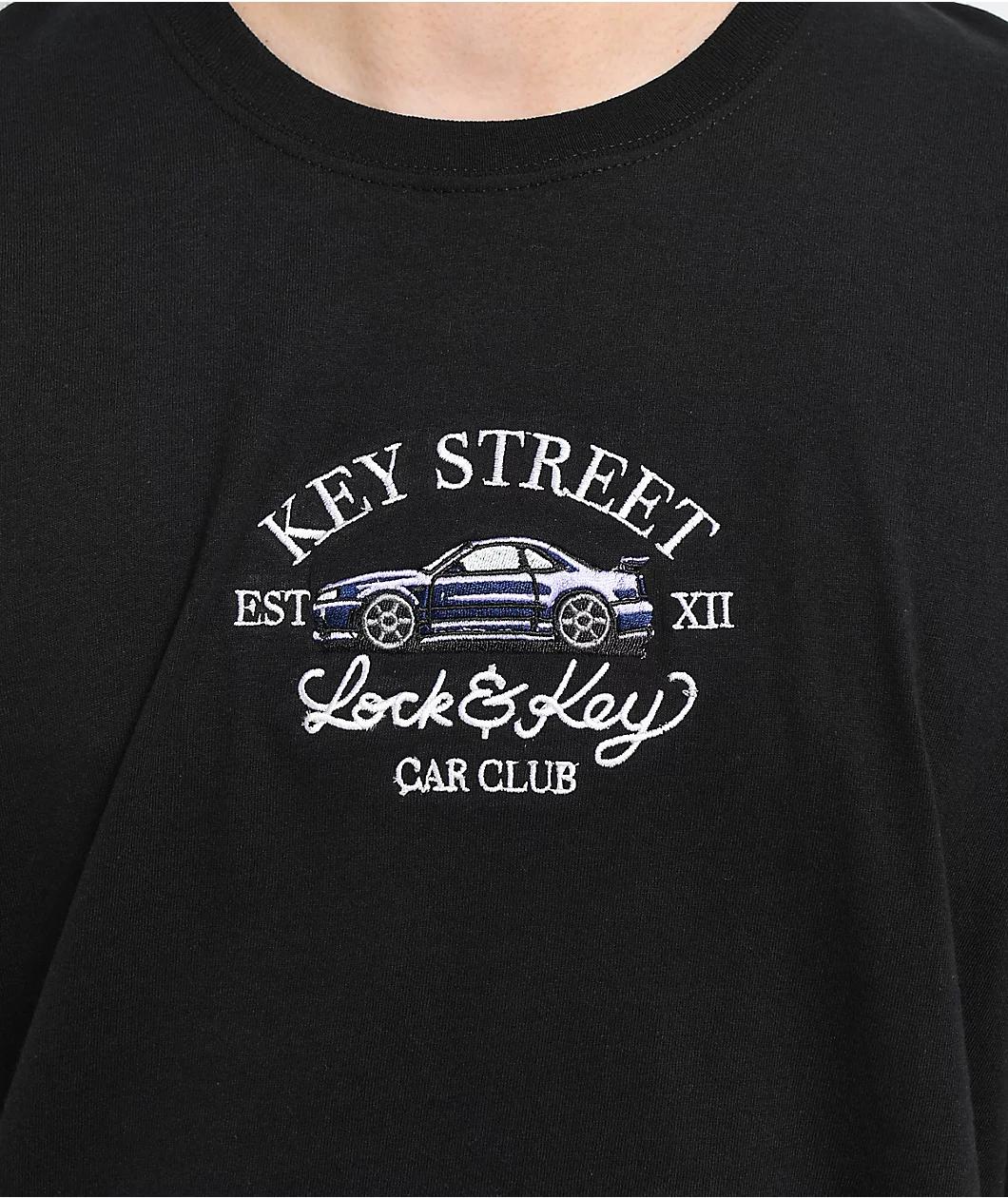 Key Street Lo Pro Black T-Shirt Product Image