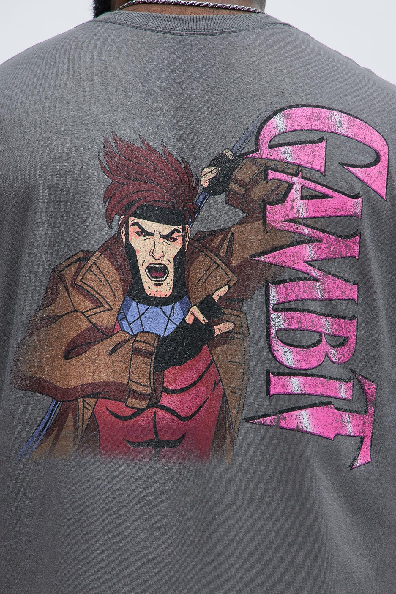 X Men Gambit 97 Short Sleeve Tee - Charcoal Product Image